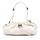 Leather Drawstring Shoulder Bag